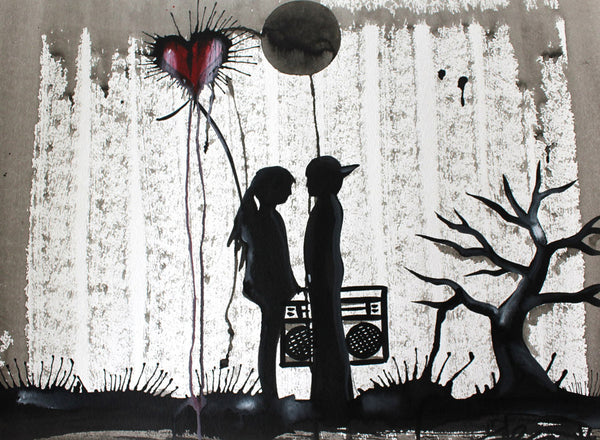 Lámina Love - street art USA