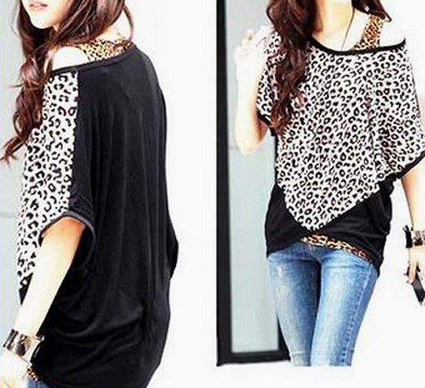 Camiseta ancha animal print